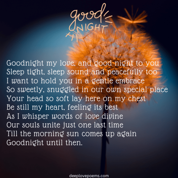 15 Goodnight Poem To Her - Deep Love Poems