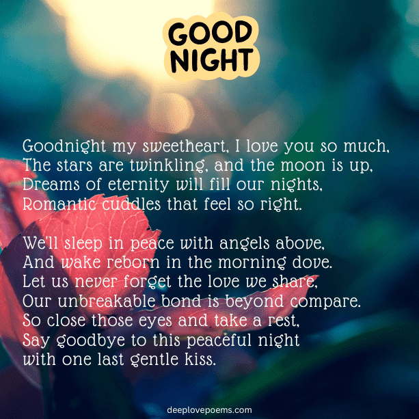 15 Goodnight Poem To Her - Deep Love Poems